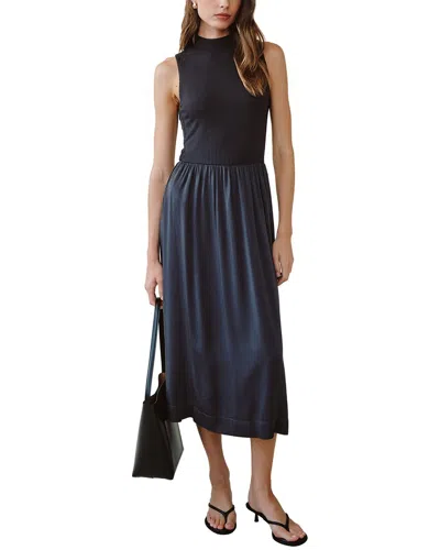 Bella Dahl Midi Dress In Blue