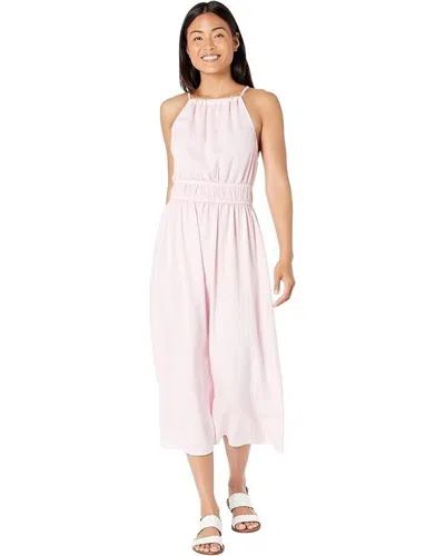 Bella Dahl Midi Dress Women's Pink Sleeveless Halter Neck A-line Jdm908
