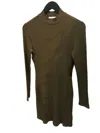 Bella Dahl Mini Mock Neck Dress In Olive Bronze In Multi