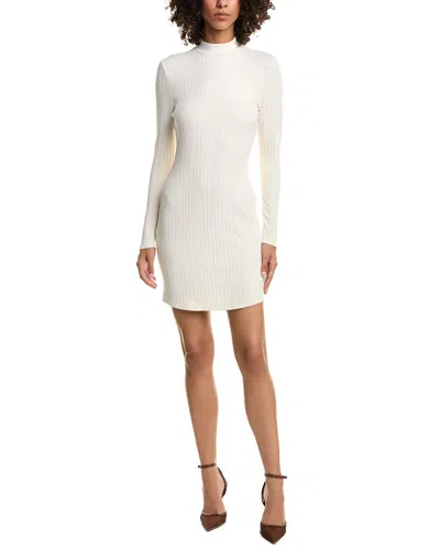 Bella Dahl Mini Mock Neck Dress In White