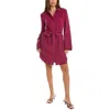 Bella Dahl Mini Shirt Dress In Magenta In Purple