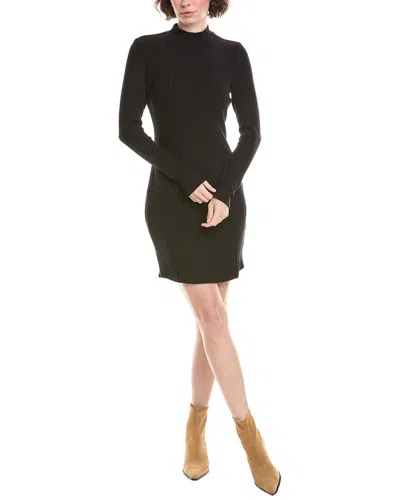 Bella Dahl Mock Neck Mini Dress In Black