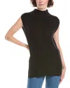 Bella Dahl Mock Neck Sweater Vest In Green