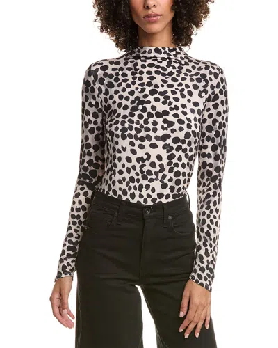 Bella Dahl Mock Neck Top In Multi