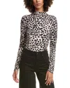 Bella Dahl Mock Neck Top In Multi