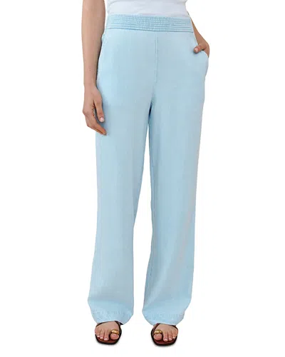 Bella Dahl Catalina Stitch Detail Pull-on Pants In Blue
