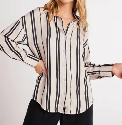 BELLA DAHL OVERSIZE BUTTON DOWN SHIRT IN SOFT ECRU