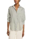 Bella Dahl Stripe Oversize Button-up Shirt In Neutral
