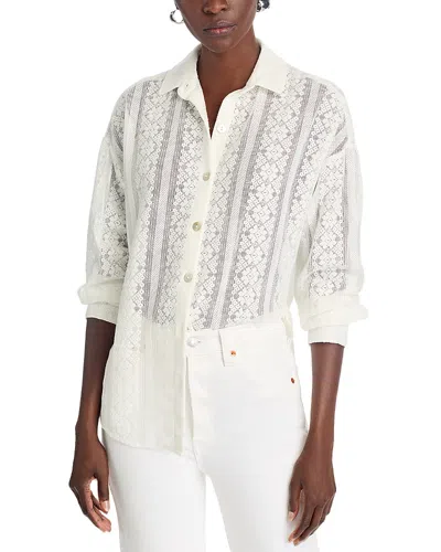 Bella Dahl Oversized Clean Shirt In Off White