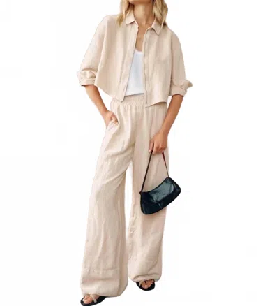 Bella Dahl Oversized Cropped Jacket In Moroccan Sand In Neutral
