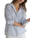 Bella Dahl Oversized Split Back Button Down In Blue