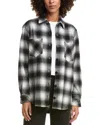Bella Dahl Oversized Wool-blend Shacket In Black