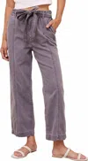 Bella Dahl Paige Crop Pants In Washed Ash In Multi
