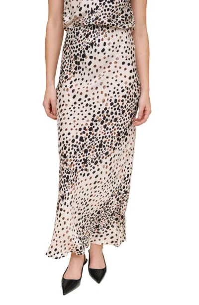 Bella Dahl Painted Spots Bias Cut Maxi Skirt In Multi