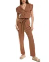 Shop Bella Dahl Parker Safari Linen-blend Jumper In Brown