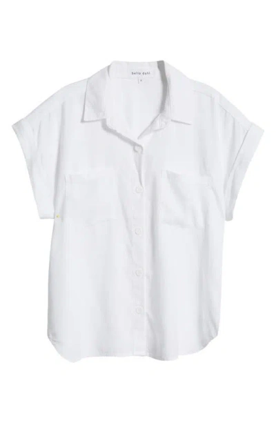 Bella Dahl Patch Pocket Button-up Shirt In White
