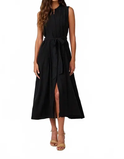 Bella Dahl Pintuck Maxi Dress In Black