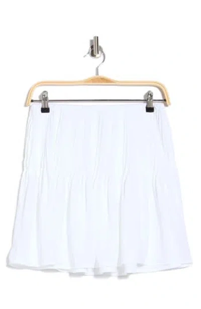 Bella Dahl Pintuck Miniskirt In White