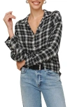 Bella Dahl Plaid Oversize Button-up Shirt In Multi