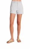 Bella Dahl Playa Trouser Short Beach In Stripe Wash In Multi