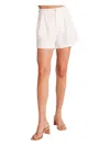 Bella Dahl Pleat Front Trouser Short In White In White