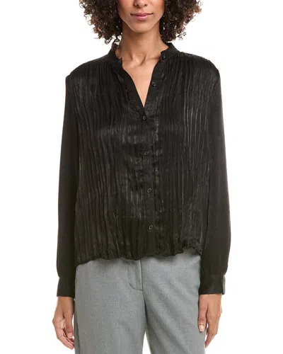 Bella Dahl Pleated Bodice Shirt In Black