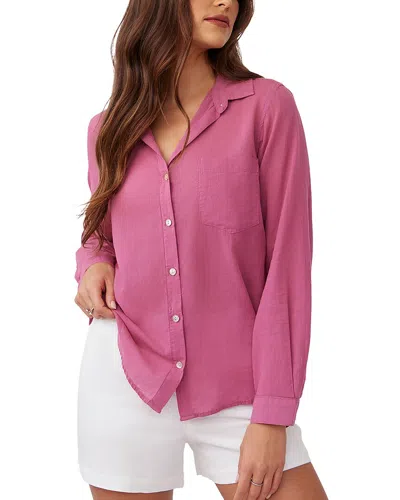 Bella Dahl Pocket Button Down In Pink