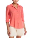 Bella Dahl Pocket Button Down Shirt In Multi