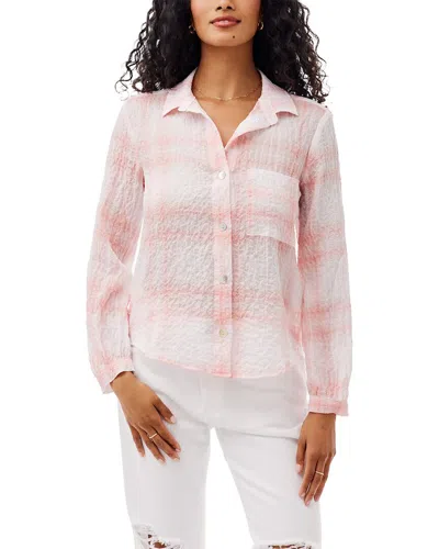Bella Dahl Pocket Button Down Shirt In Pink