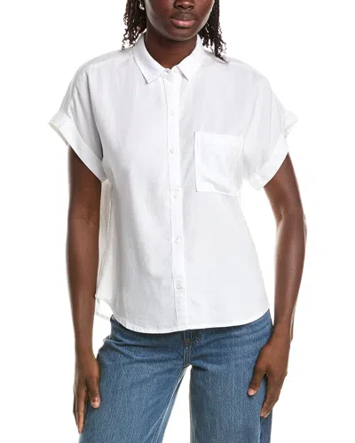 Bella Dahl Pocket Button-down Shirt In White
