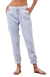 Bella Dahl Pocket Joggers In Foggy Sky