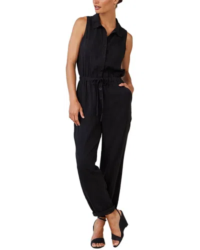 Bella Dahl Pocket Jumpsuit In Black