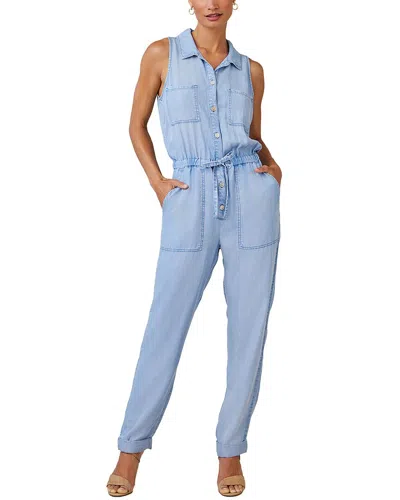 Bella Dahl Pocket Jumpsuit In Blue
