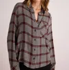 Bella Dahl Tail Button Down Pocket Shirt In Winter Glen Plaid