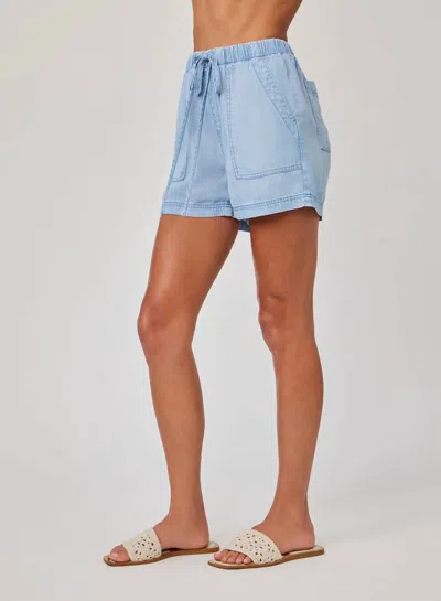 Bella Dahl Pocket Short In Coastal Spray In Blue