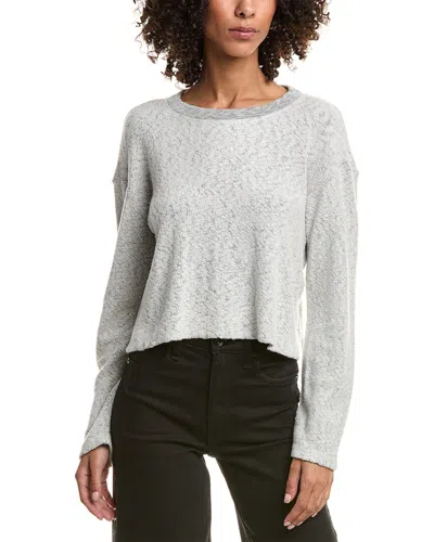 BELLA DAHL POLAR FLEECE CROP SWEATSHIRT