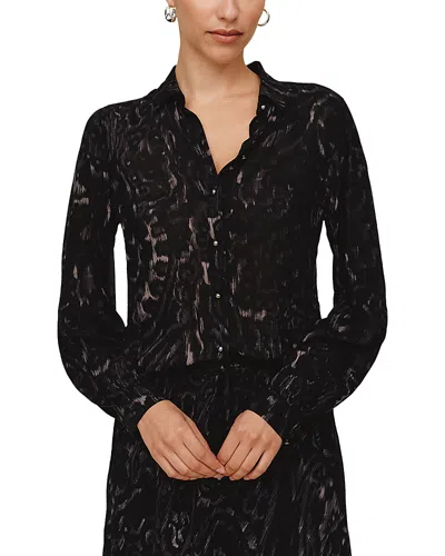 Bella Dahl Printed Shirt In Black