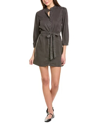 Bella Dahl Puff Sleeve Belted Shirtdress In Brown