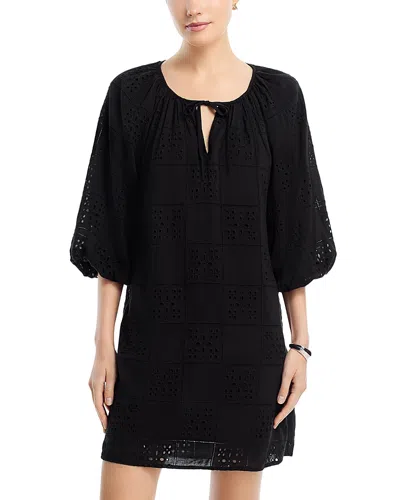 Bella Dahl Puff Sleeve Dress In Black