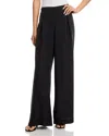 Bella Dahl Pull On Inverted Pleat Pants In Black