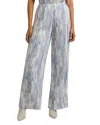 Bella Dahl Pull On Pleated Pants In Blue