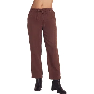 Bella Dahl Pull-on Straight Leg Pants In Brown