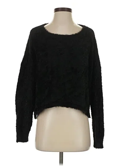 Pre-owned Bella Dahl Pullover Sweater In Black
