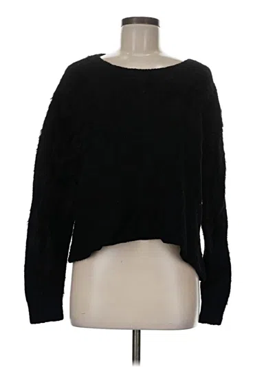 Pre-owned Bella Dahl Pullover Sweater In Black