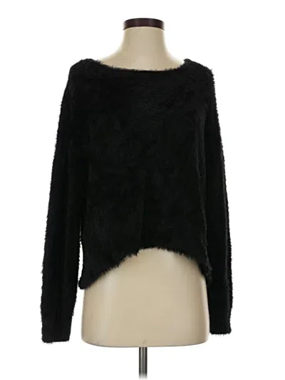 Pre-owned Bella Dahl Pullover Sweater In Black