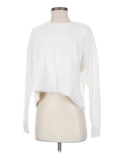 Pre-owned Bella Dahl Pullover Sweater In White