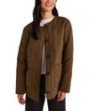 Bella Dahl Quilted Jacket In Autumn Olive In Brown