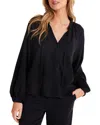 Bella Dahl Raglan Sleeve Button-up Top In Blue