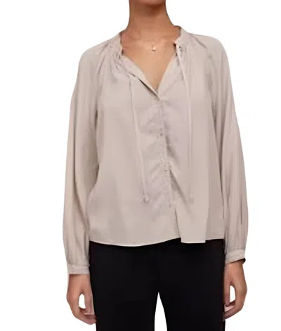 Bella Dahl Raglan Button Down Full Sleeve In High Desert In Neutral