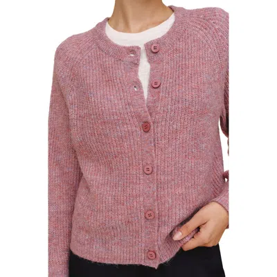 Bella Dahl Raglan Cardigan In Pink